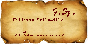 Fillitza Szilamér névjegykártya